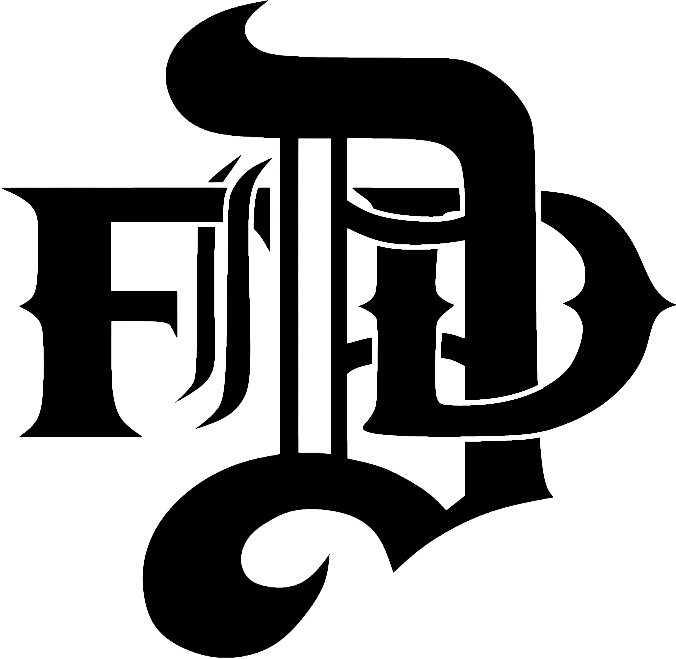Denver Fire Department Black Scramble Logo